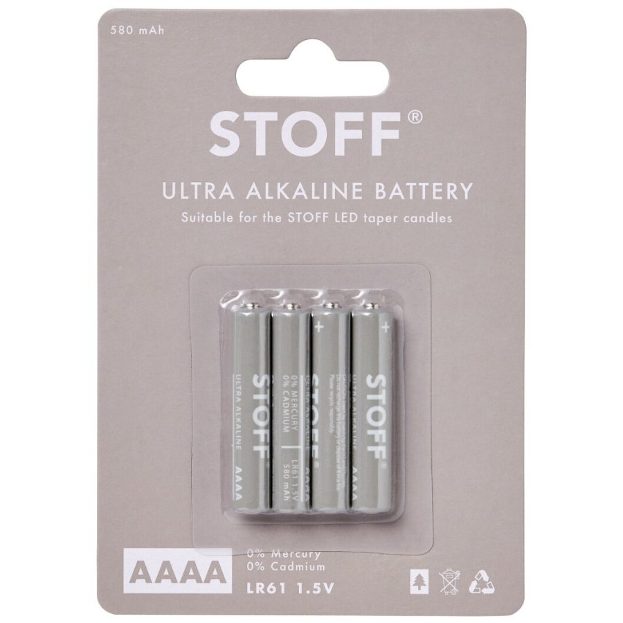 STOFF Nagel AAAA Batterier 4 stk.