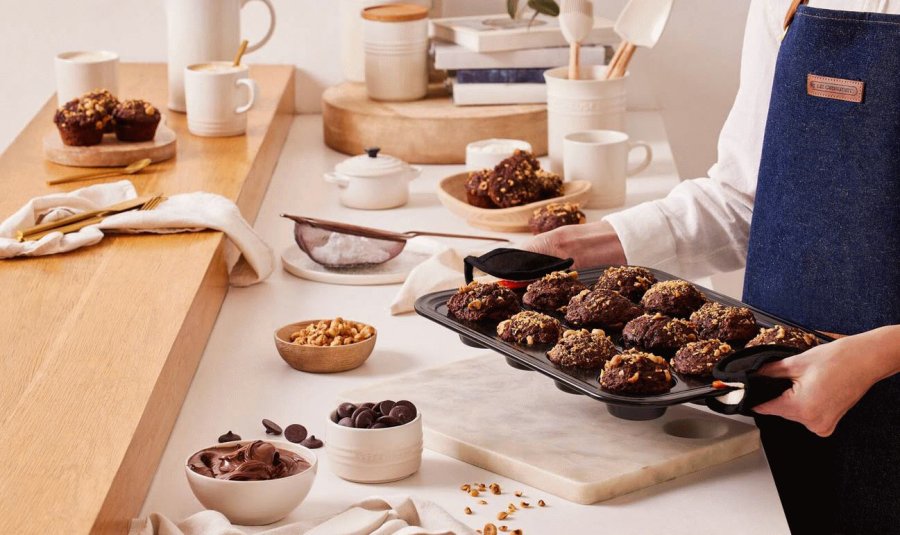 Le Creuset Muffinform m. Non-stick 12 stk
