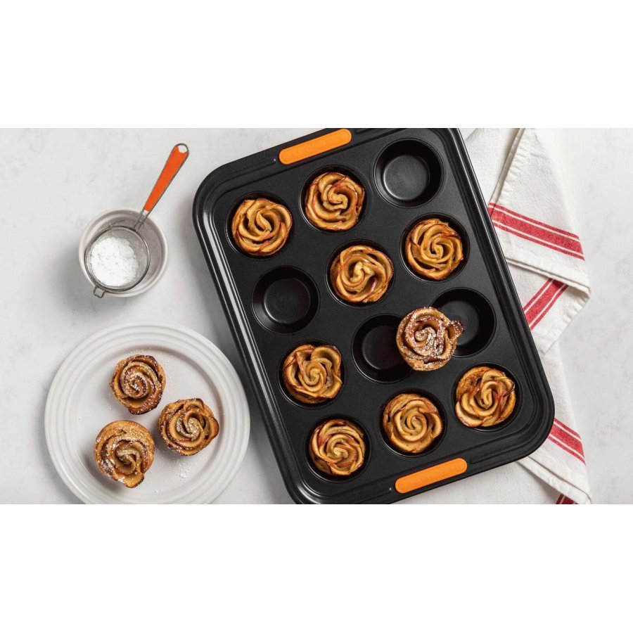 Le Creuset Muffinform m. Non-stick 12 stk
