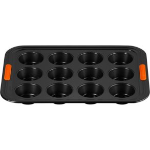 Le Creuset Muffinform m. Non-stick 12 stk