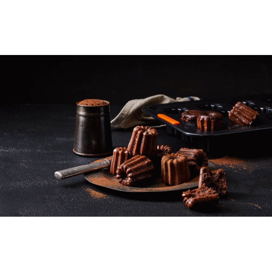 Le Creuset Cannelé-bageplade 40 cm, Sort