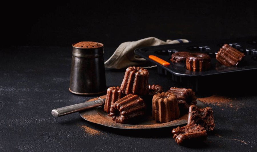 Le Creuset Cannelé-bageplade 40 cm, Sort