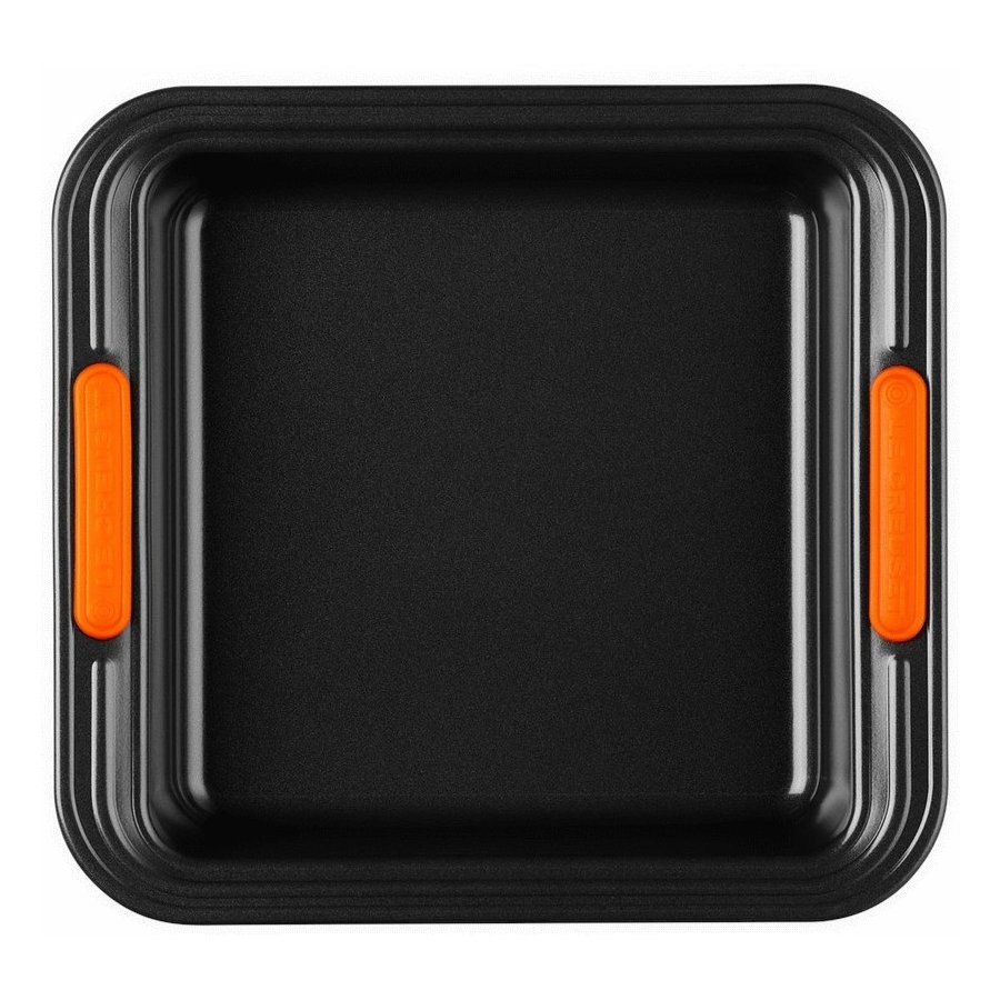Le Creuset Kvadratisk Bradepande m. Non-stick 23 cm, Kulstofstl