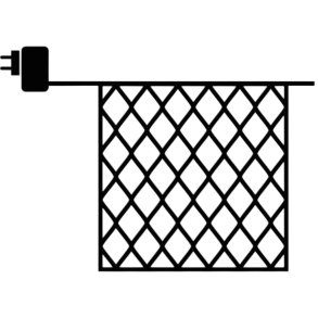 Sirius David Lysnet 2x2 m, Gr�n Ledning