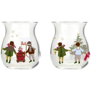 Holmegaard Christmas Fyrfadsstage 2022 2 stk. H7,5 cm
