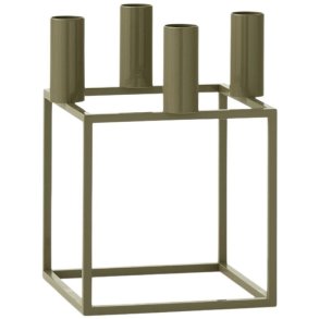 Audo Copenhagen Kubus 4 Lysestage H20 cm, Oliven