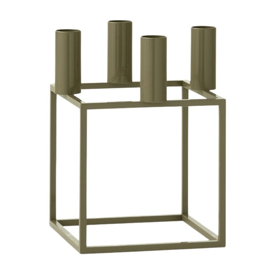 Audo Copenhagen Kubus 4 Lysestage H20 cm, Oliven