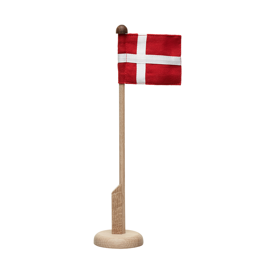 Langkilde & Sn Bordflagstang m. Flag 30 cm, Eg