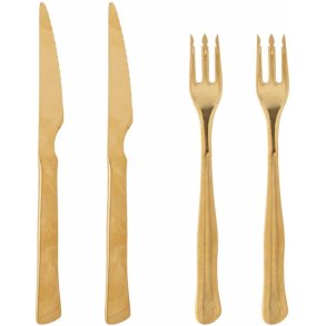 Bloomingville Ollin Grillbesteck 4 Teile, Gold