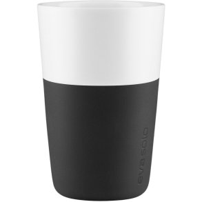 Eva Solo Cafe Latte Mok 2 stuks 36 cl, Carbon Black