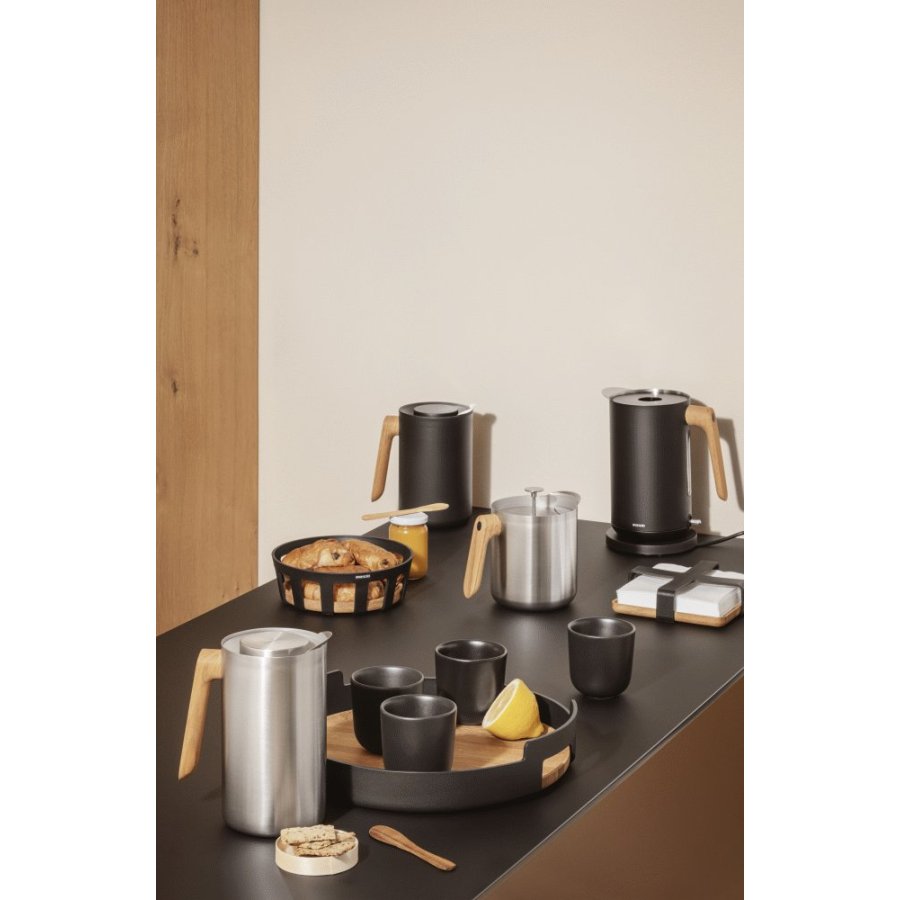 Eva Solo Nordic Kitchen Thermoskan 1 L, Staal/Eikenhout