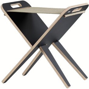 Piet Hein Hocker H63cm, Schwarz