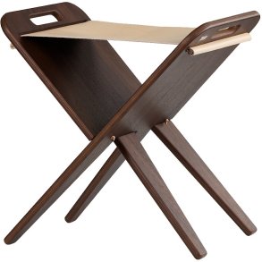 Piet Hein Hocker H63cm, Walnuss/Natur