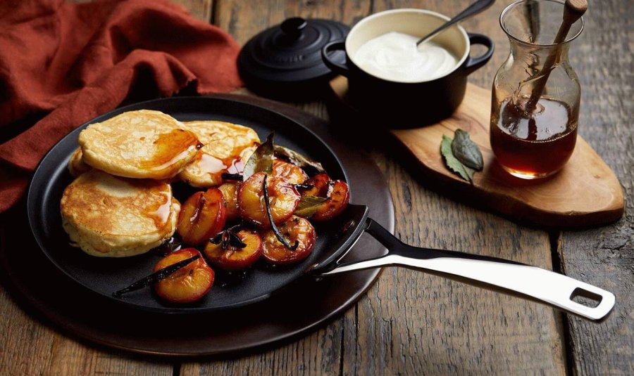 Le Creuset TNS Pandekagepande m. Non-stick Belgning 24 cm