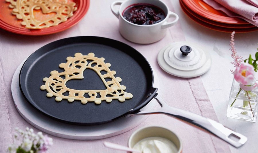 Le Creuset TNS Pandekagepande m. Non-stick Belgning 24 cm