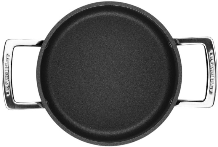 Le Creuset TNS Gryde m. Glaslg  24 cm/6,0 L, Sort