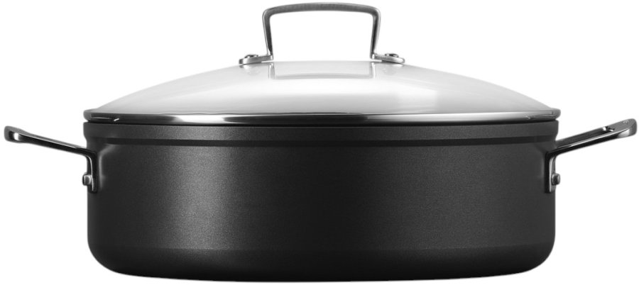 Le Creuset TNS Sauteusegryde m. Non-stick Belgning 28 cm/5,4 L, Sort