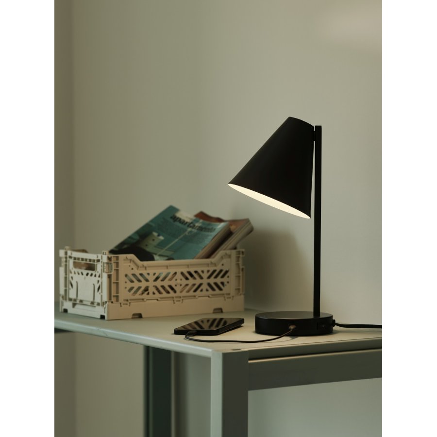 Nordlux Wilmer Tischlampe H32,9 cm, Schwarz