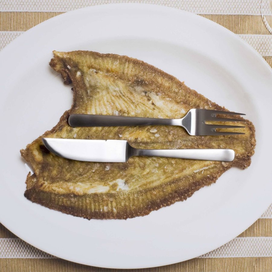 Kay Bojesen Grand Prix Fischmesser, Stahl matt 