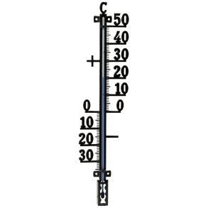 Plus Auenthermometer 41 cm, Schwarz