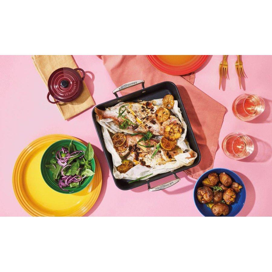 Le Creuset TNS Kvadratisk Bradepande 26 cm, Aluminum