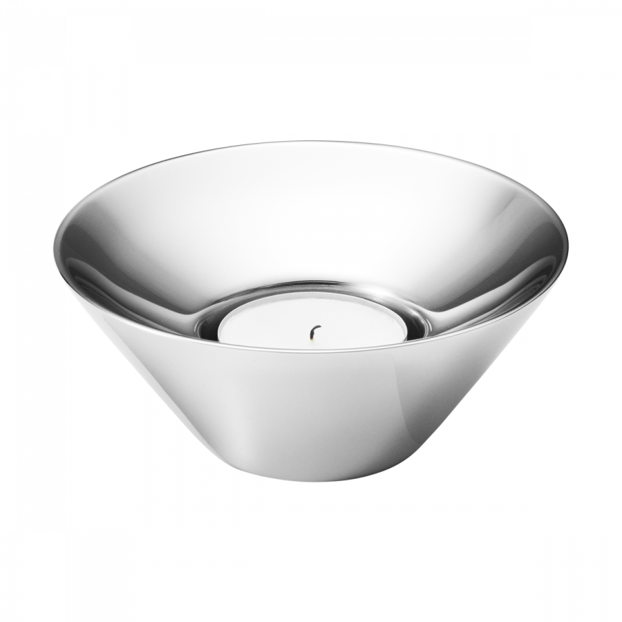 Georg Jensen Tunes Fyrfadslysholder, Blankt Stl