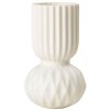 Dottir Nordic Design Samsurium Rufflebell Vase H14 cm, Wei