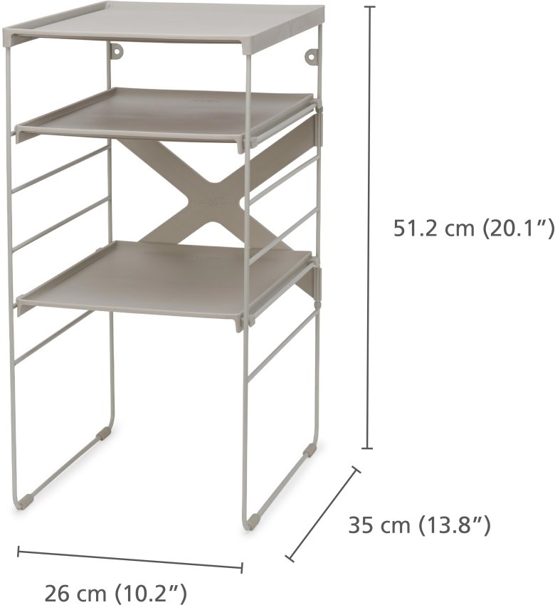 Joseph Joseph Level Schuhregal Verstellbar 51,2x26 cm, Ecru