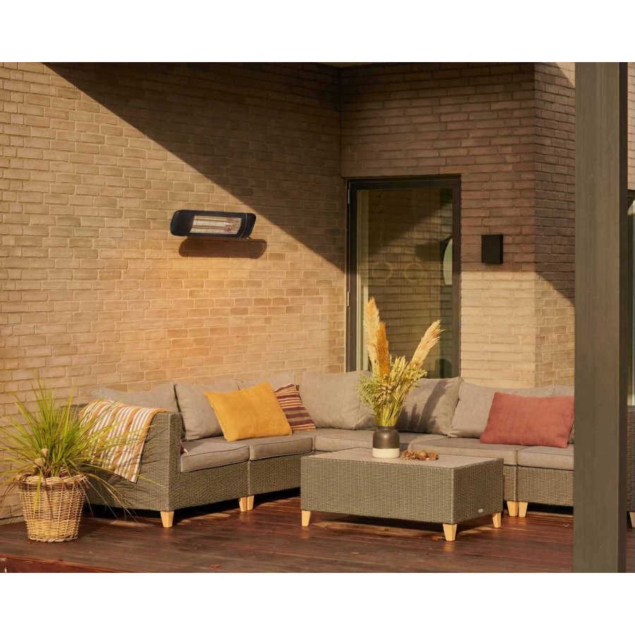 27 degrees ECO+ NXT 2800 High Performance No-glare Infrarot-Heizstrahler, Jet-Black