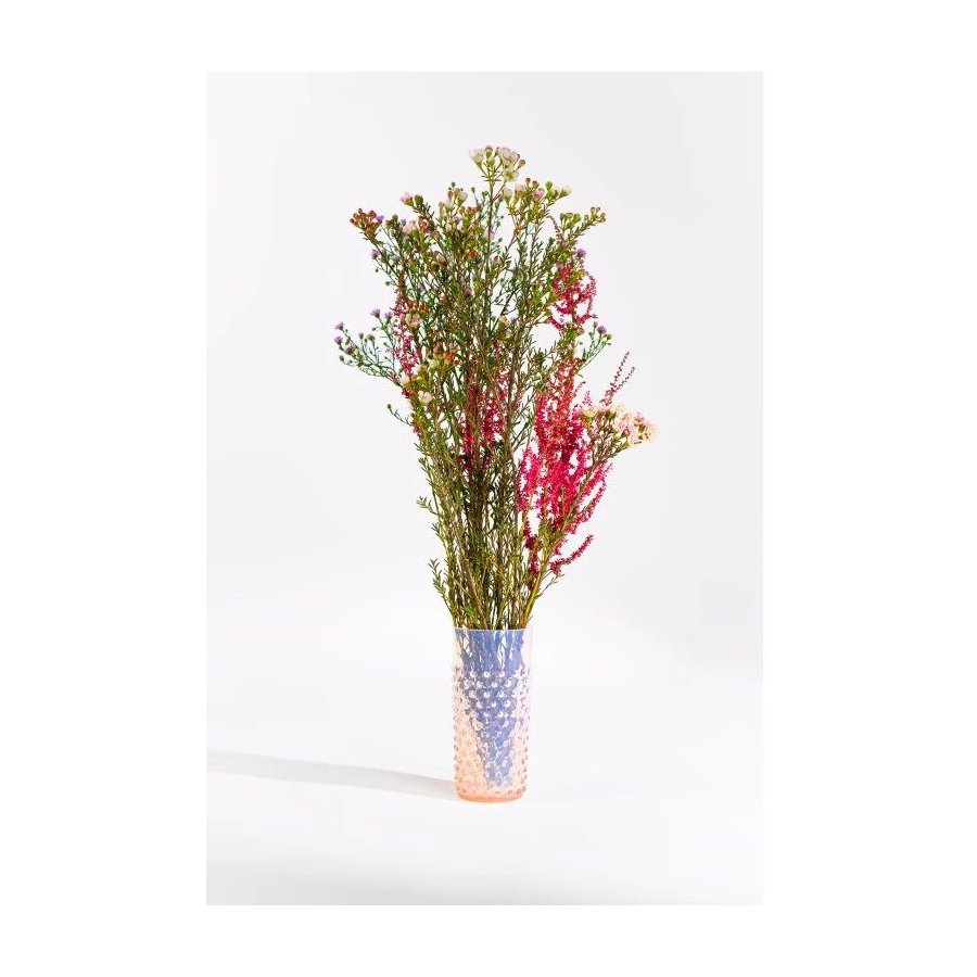 Anna von Lipa Opaline Hobnail Longdrinkglas 400 ml, Soft Rosa