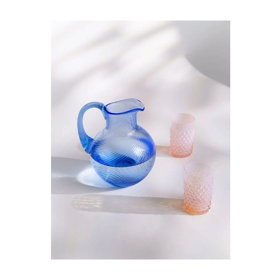 Anna von Lipa Opaline Hobnail Longdrinkglas 400 ml, Soft Rosa
