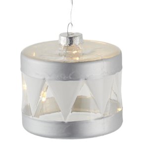 Sirius Elly Lysdekoration Tromme 7 cm, Slv