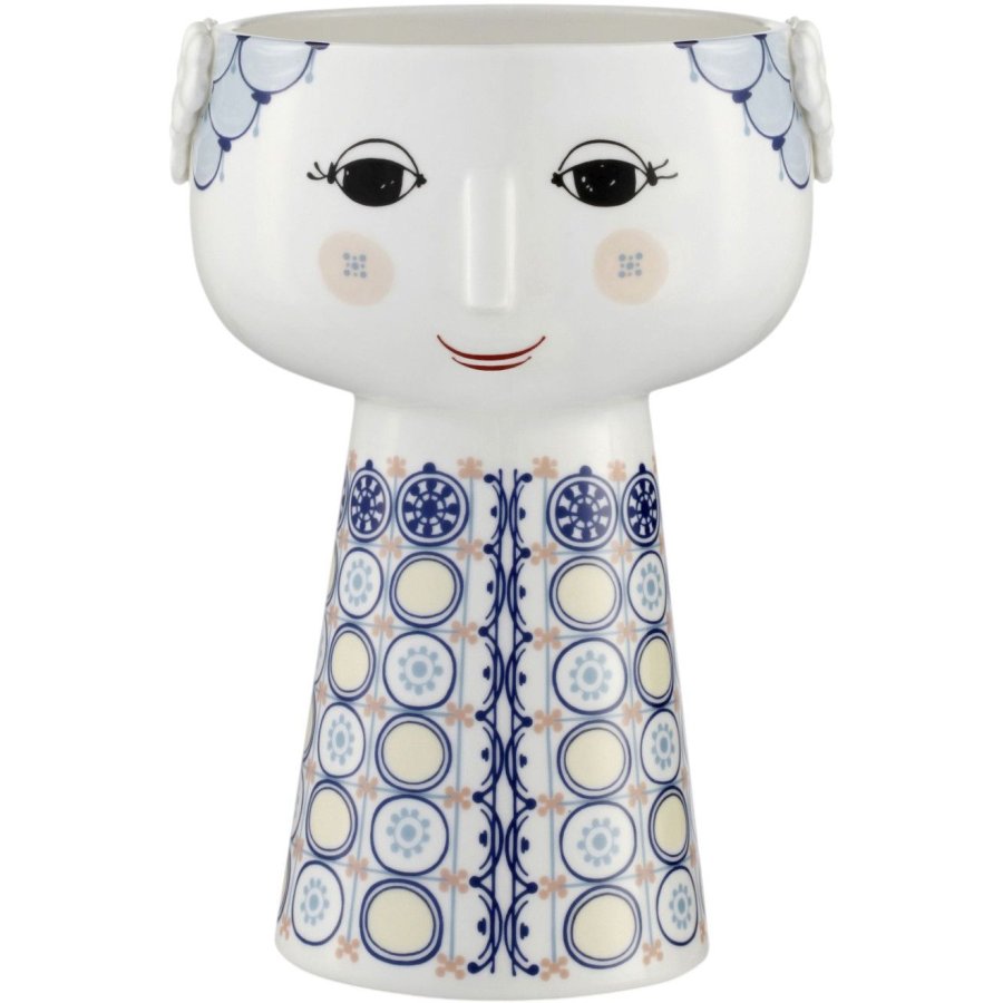 Bjrn Wiinblad Eva Vase H18,5 cm, Bl