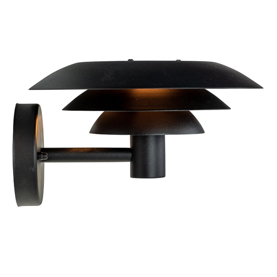 Dyberg Larsen DL25 Außenwandleuchte 16,2 cm, Schwarz