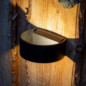 Dyberg Larsen Space Udendørs Væglampe LED 12 cm, Sort