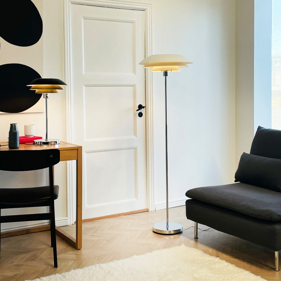 Dyberg Larsen DL45 Gulvlampe 146 cm, Hvid