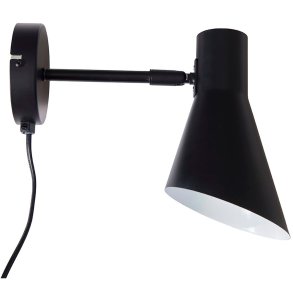 Dyberg Larsen DL12 Væglampe 20 cm, Sort