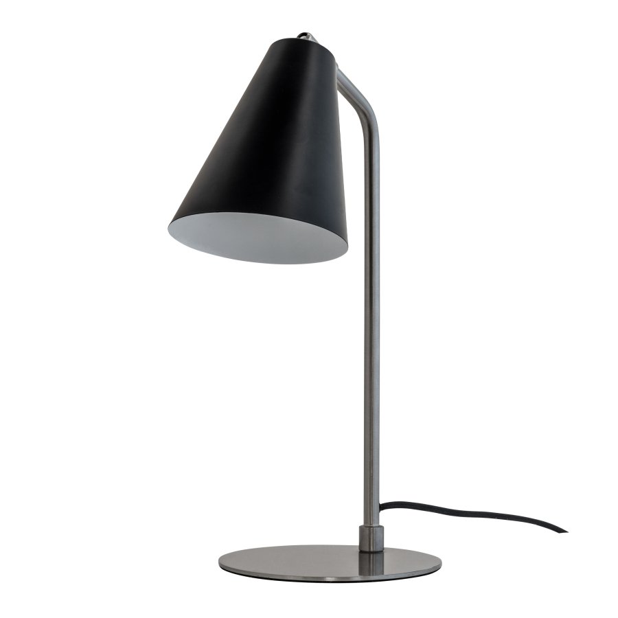 Dyberg Larsen Oswald Tischlampe H40 cm, Schwarz/Stahl