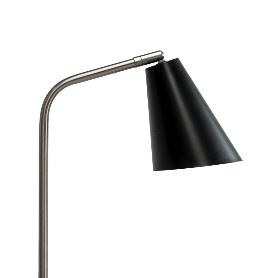 Dyberg Larsen Oswald Stehlampe H135 cm, Schwarz/Stahl