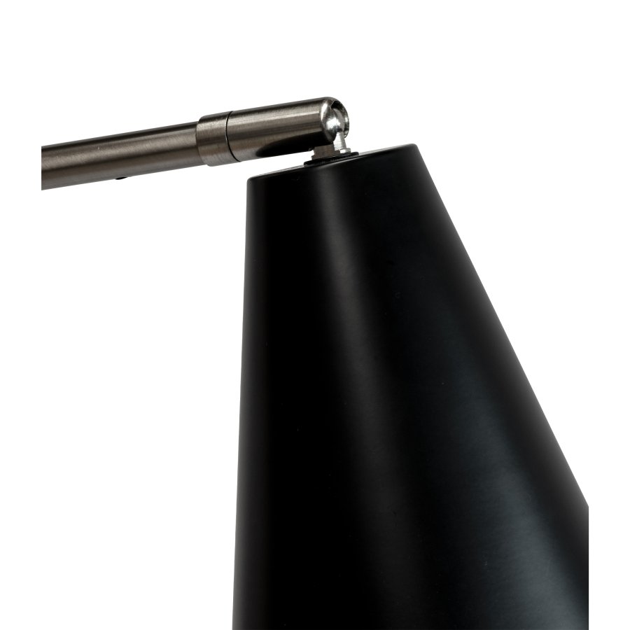 Dyberg Larsen Oswald Stehlampe H135 cm, Schwarz/Stahl