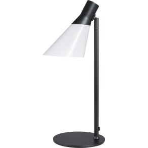 Dyberg Larsen Gent Tischlampe H48 cm, Opal/Schwarz