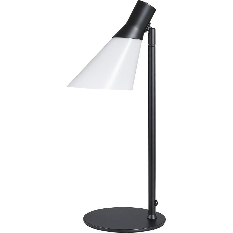 Dyberg Larsen Gent Bordlampe H48 cm, Opal/Sort