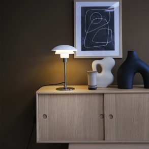 Dyberg Larsen Morph Bordlampe H35 cm, Hvid