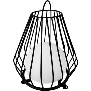 Dyberg Larsen Evesham Laterne LED H38 cm, Schwarz