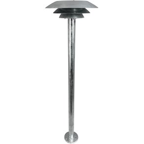 Dyberg Larsen DL25 Bedlampe 90 cm, Galvaniseret Stl