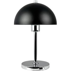 Dyberg Larsen Malm Trdls Bordlampe LED H23 cm, Sort/Krom