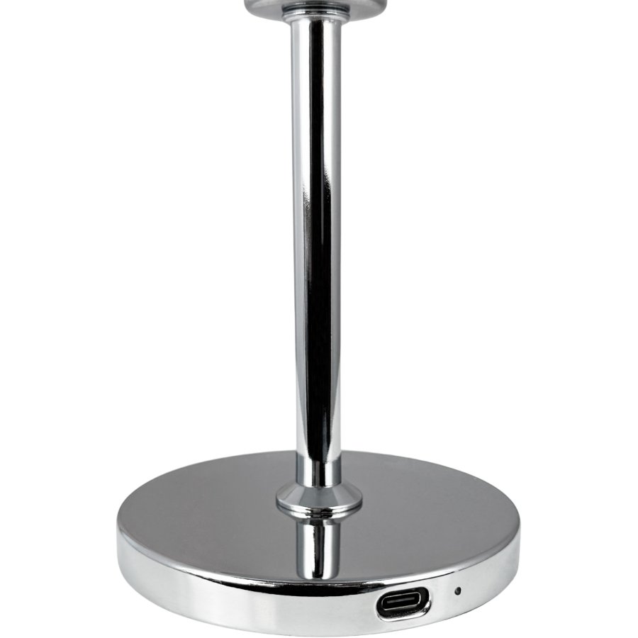 Dyberg Larsen Malm Trdls Bordlampe LED H23 cm, Sort/Krom