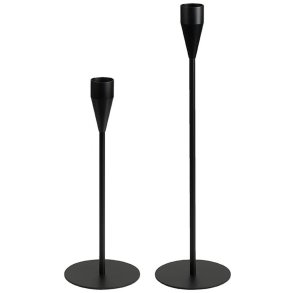 Piet Hein Maxi KerzenhalterSet Venus/Jupiter 2er Set, Schwarz