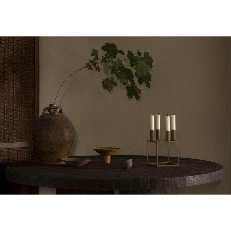 Audo Copenhagen Kubus 4 Lysestage H20 cm, Oliven