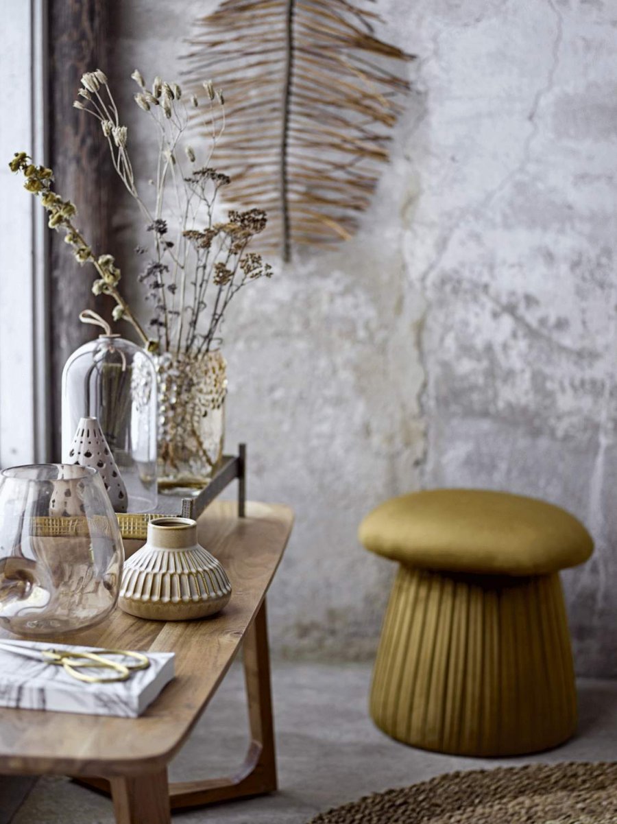 Bloomingville Roberta Pouf 44 cm, Braun